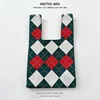 Griglia diamante rosso e verde