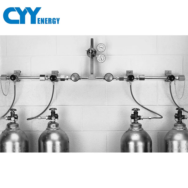 Стальной цилиндрический коллектор для наполнения кислородом, азотом, аргоном