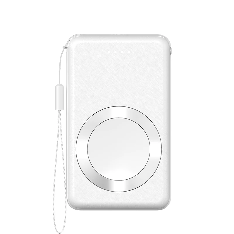 High Capacity Portable Mini Keychain Wireless Magnetic Charging Power Bank for Watch