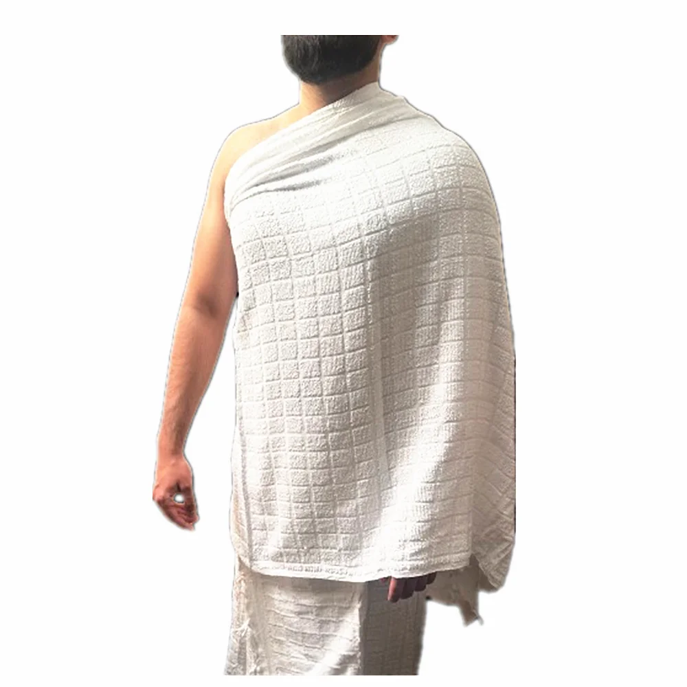 100% Cotton Mesh Pattern Design Muslim Prayer Ihram Hajj Towel