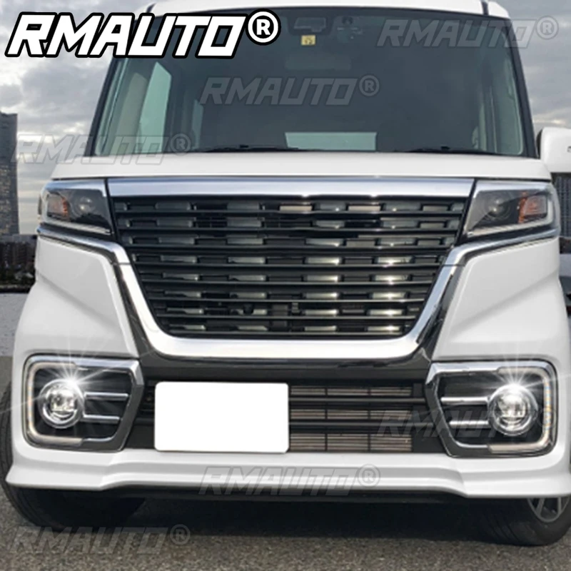 2Pcs Car Fog Light Chrome Cover Front Grill Trim Frame Garnish