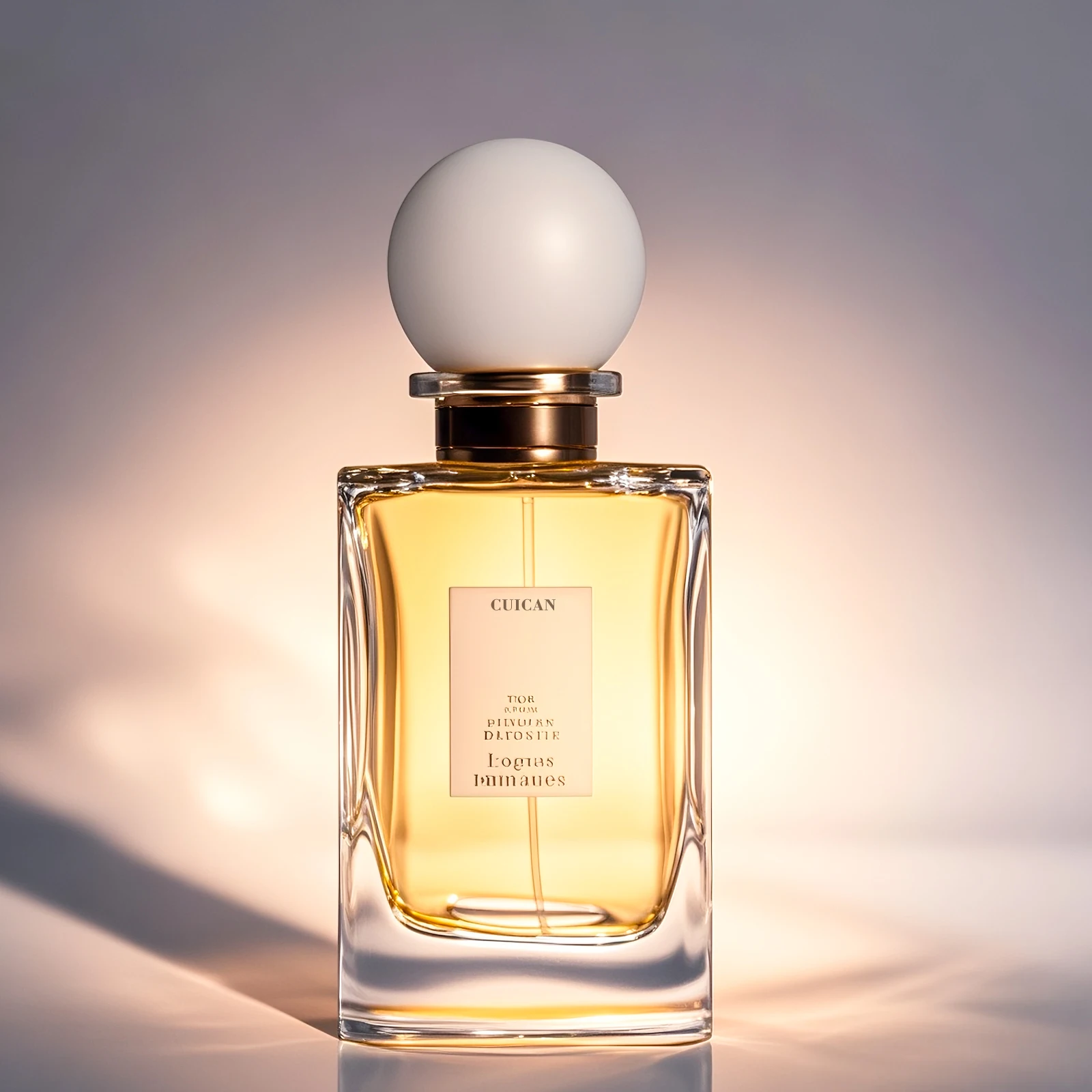 Individueller Großhandel Transparente 30ML 50ML 100ML Quadratische Glas-Parfümflasche mit Verschluss für Kosmetikartikel