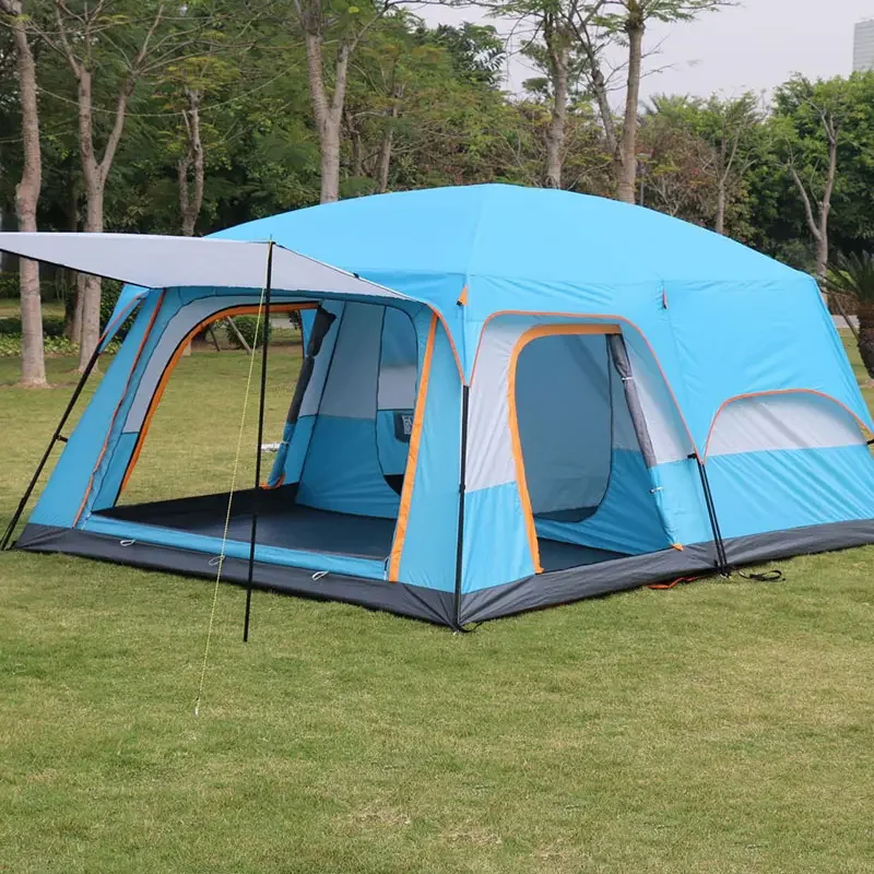 Large Family Camping 4 Seasons Waterproof Camping Tent Instant Pop Up ...