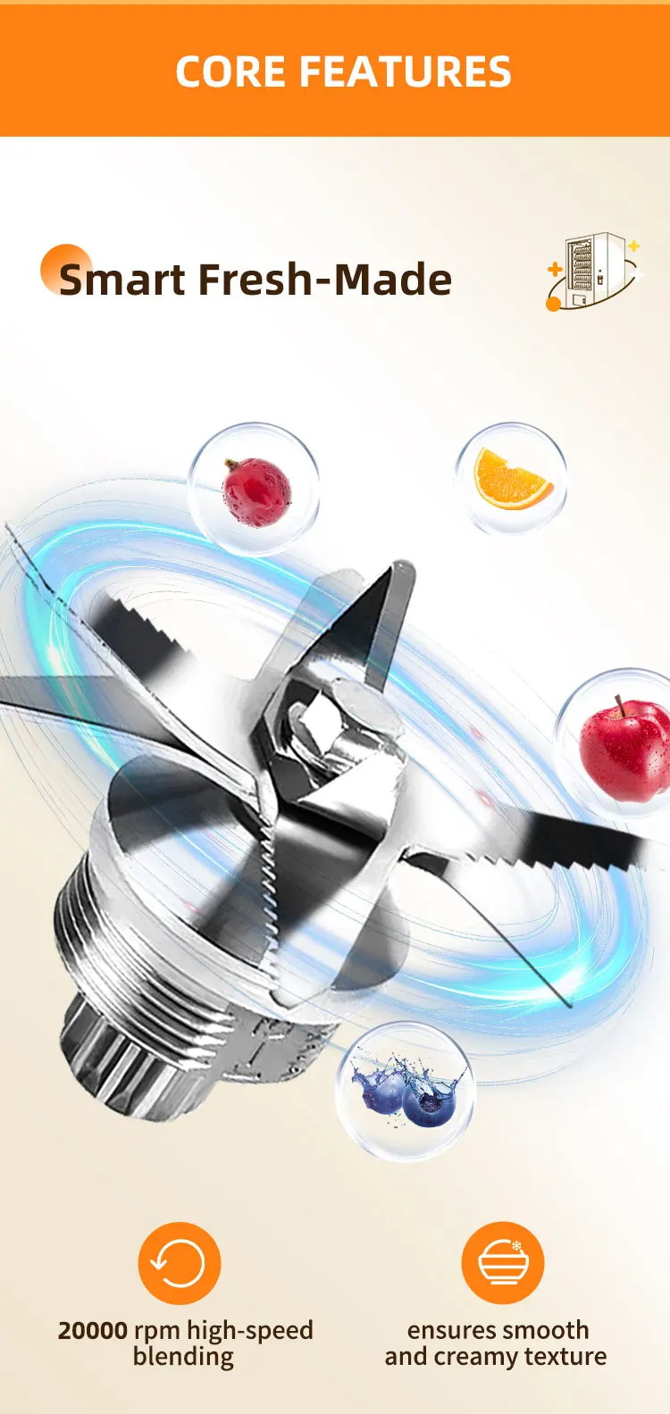 vendlife self service frozen fruit smoothie blend vending machine and cooling smoothie slushy vending machine-2