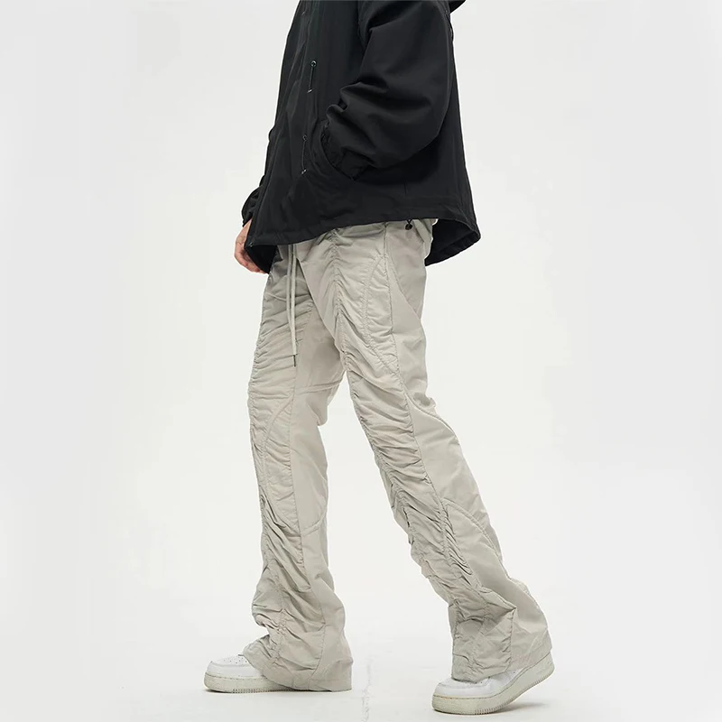 DiZNEW Custom Mens Pants Designer Elasticity Trouser Hip Hop Streetwear White Joggers Pants