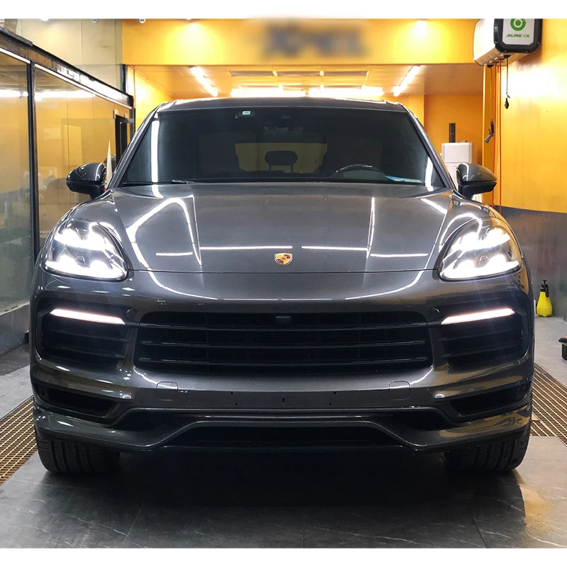For Porsche 2018-2023 Cayenne Coupe Front Lip Body Kit Rear Bar Rear Lip Upgraded New Lower Guard 9YA 9Y0