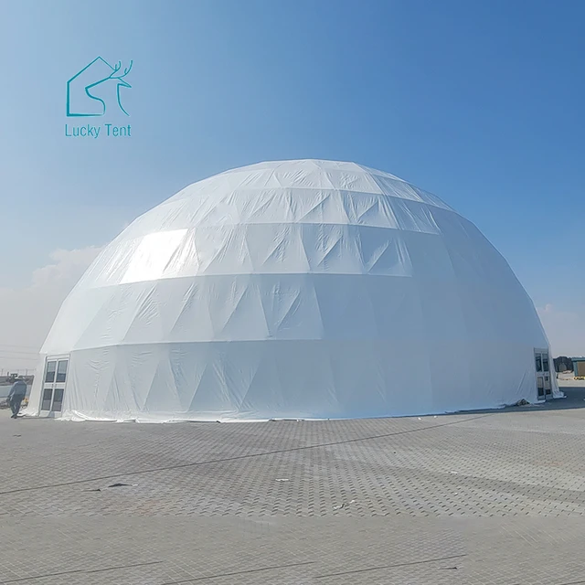 30m Planetarium Dome Tent 360 Dome Projection Commercial Big Wedding Dome Tents for Temporary Events