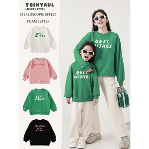 Girls Sweatshirt Spring and Autumn Casual Loose Lazy Style Plus Size Top Autumn Cute Versatile Clothes for Older Children