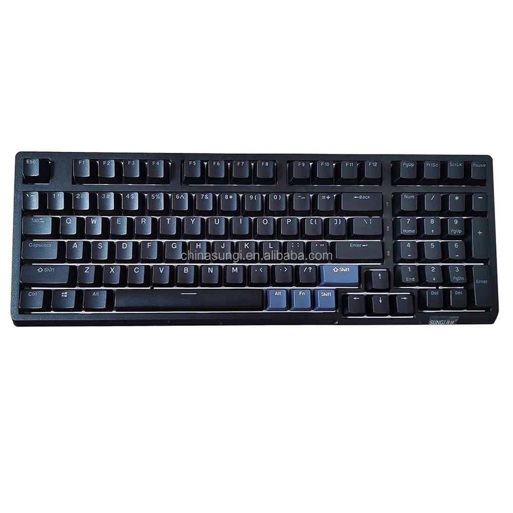 Mechanical Keyboard Wireless Compact Pc Keyboard With Number Pad Red ...