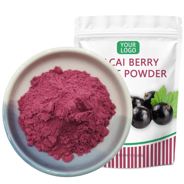 Wholesale Organic Natural Fruit Juice Powder Acai Berry Extract Freeze Dried Acai Berry Powder