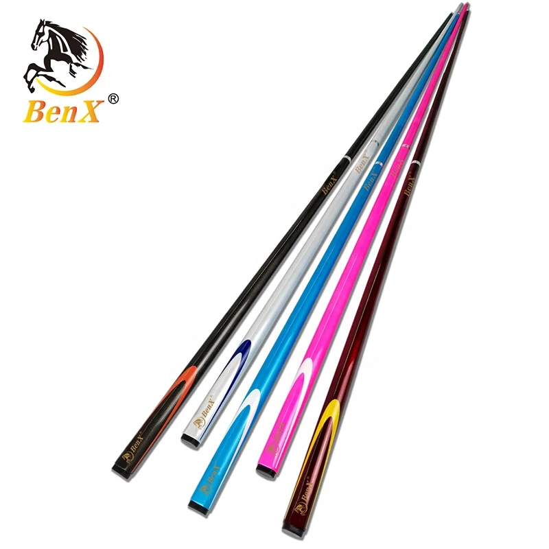Бильярдный Кий из углеродного волокна Benxiao, 9,5 мм, разные цвета, Прямая продажа с завода, бильярдный кий