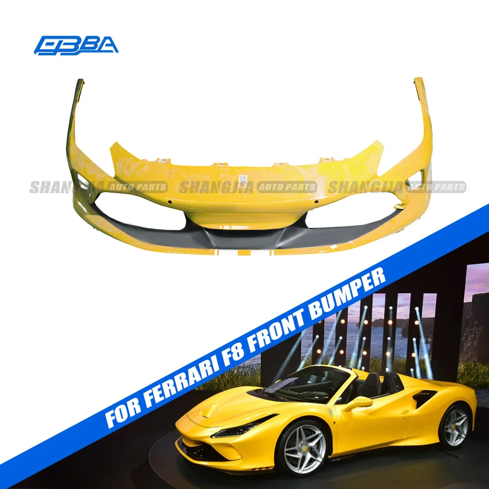 OEM Equivalent Premium Standard Size Maintenance Car Facelift Yellow Front Bumper For Ferrari F8 OE 985983438