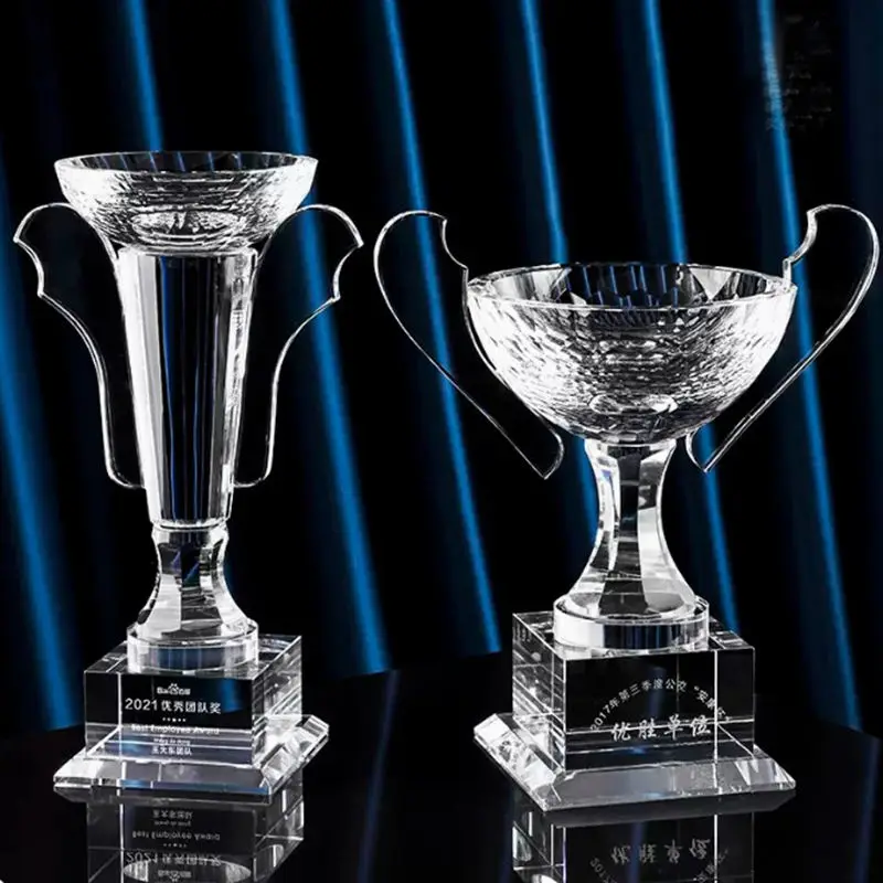 Best Selling 2023 Cup Award Crystal Glass Trophy Award Cup For Sport Event Reward details