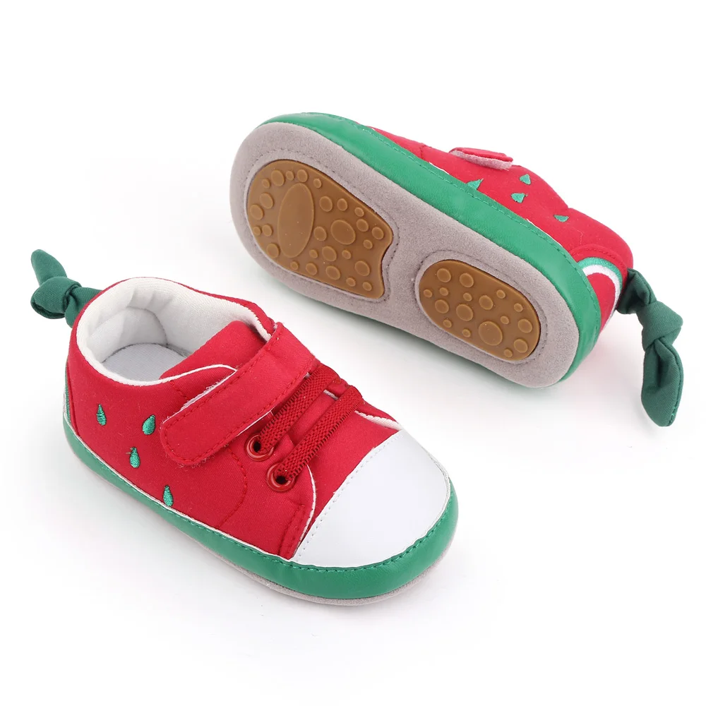 New Arrival Casual Baby Shoes Boys Girls TPR Sole Red Yellow Baby Toddler Shoes  Wholesale factory