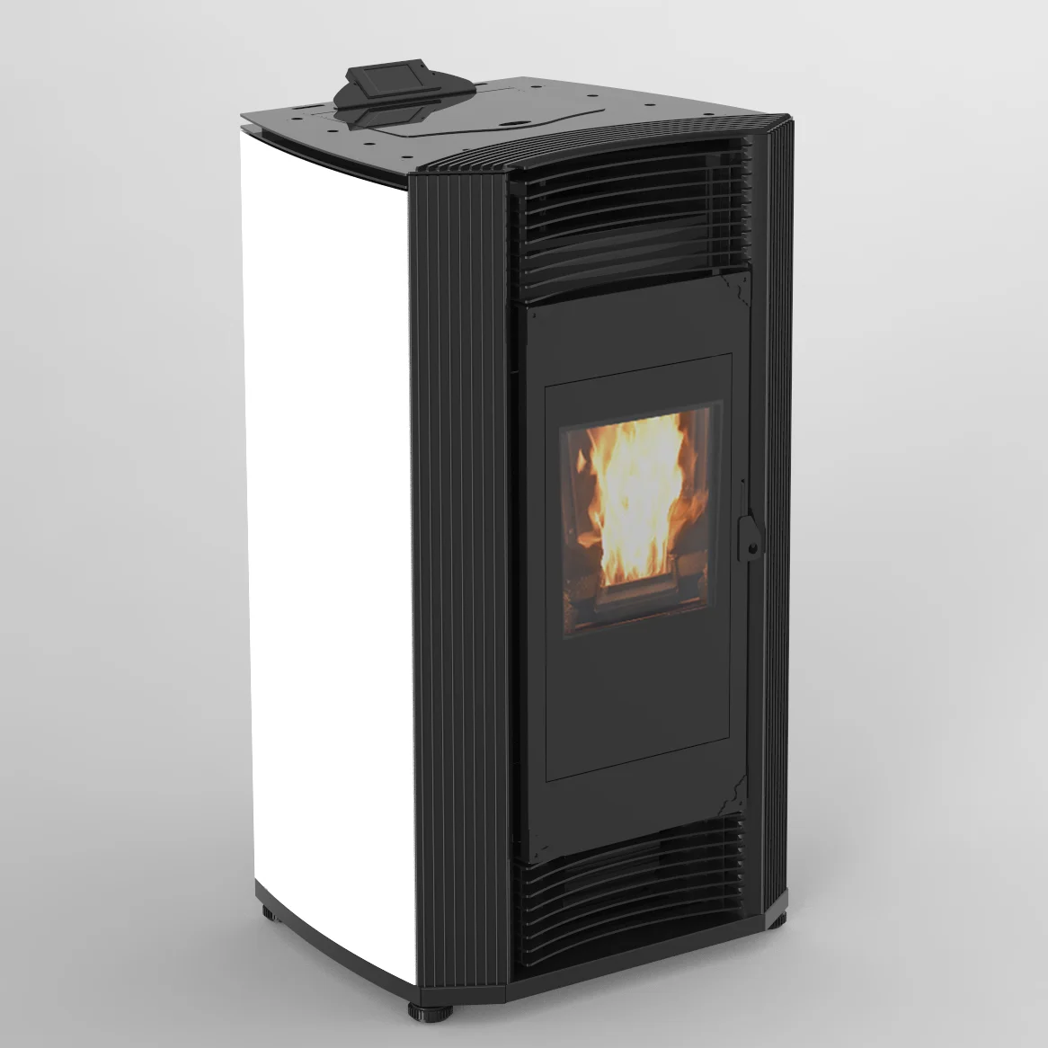 High Efficiency Low Noise Hydro Pellet Stove With Auto Cleaning System Pellet Stove With Radiator for Home Usage