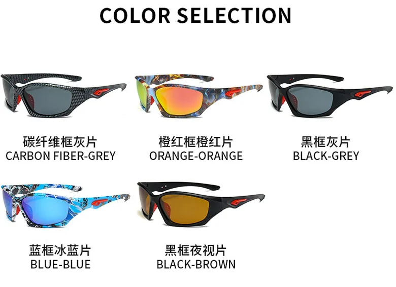 2023 Custom Logo Sunglasses Sports Sunglasses Custom Low Moq Polarized