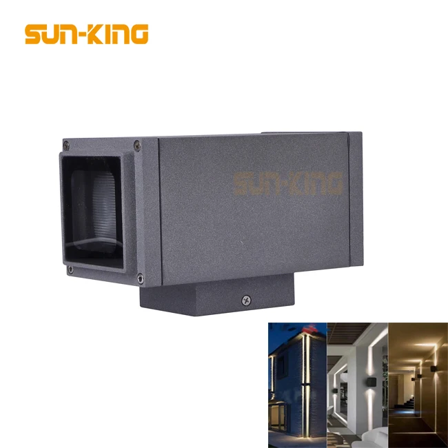 Квадратные коридоры двор 2700K 3000K желтый AC110V 230V узкий угол луча 10W 20W светодиодное наружное настенное