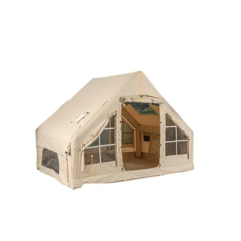 Luxury Camping Inflatable house Waterproof Air Tent 420D high-density Oxford cloth and Cotton inflatable tent for outdoor tents