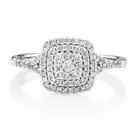 Diamond 18k Gold Ring Ringsgold Kuololit Luxury Female Full Diamond Fine Jewelry Wedding Accessories 18K White Gold Nautral Diamond Engagement Ring For Women