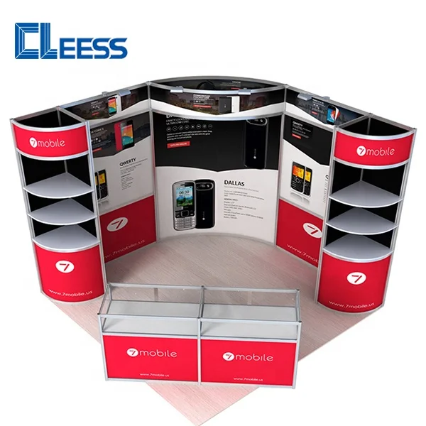 10x10 Custom Exhibition Stall Design Shell Scheme Graphics