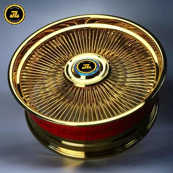 JZ109 Custom Forged Wheels - Polished Chrome Gold/silver