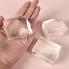 Bolas de tofu de cubitos de hielo transparentes
