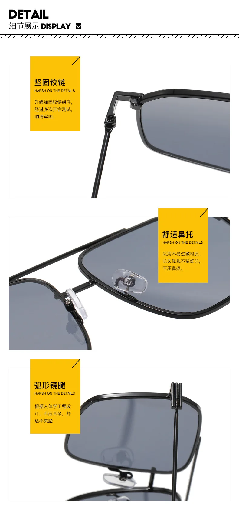 Nuevas gafas de sol con montura de Metal Vintage al por mayor para hombres y mujeres 2025 nuevo estilo Retro clásico marco cuadrado gafas de sol