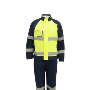 Construction Mining Uniform Long Sleeve Workwear Custom Logo Reflective Safety Clothes Hi Vis Men FR Work Shirt