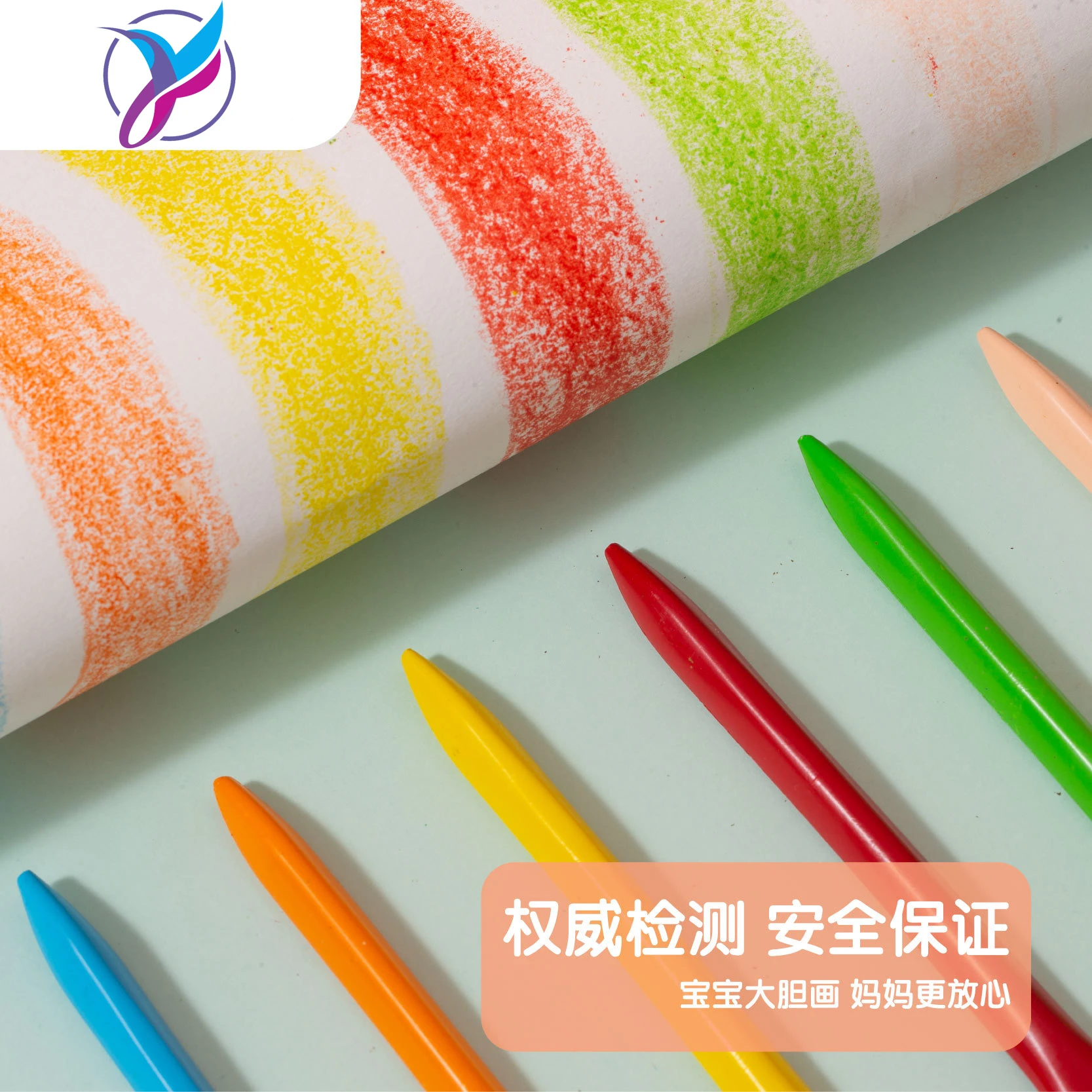 Hot Selling Colors Plastic Caryons Triangle Shape Washable Silky Kids Drawing Painting Crayons