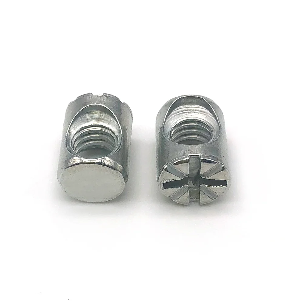 Tuerca de barril de pasador cruzado de martillo de barril M8 M10 para muebles