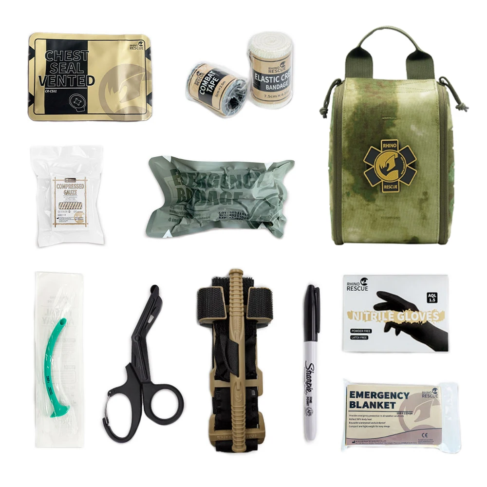 Alibaba.com: Rhino Rescue CR-QF002M Tactical First Aid Kit, Manual