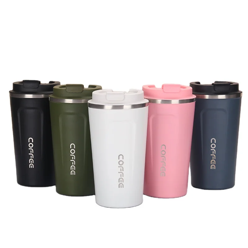 380 ml 510 ml Double Wall Stainless Steel Thermo Coffee Travel Car Tea Beer Milk Mugs Cup with Lid Tumbler Cups in Bulk