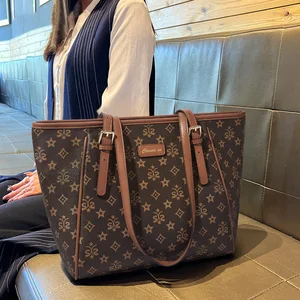 High-quality leather luxury bag designer shoulder bog handbag adjustable strap luxury wholesale women's tote bag