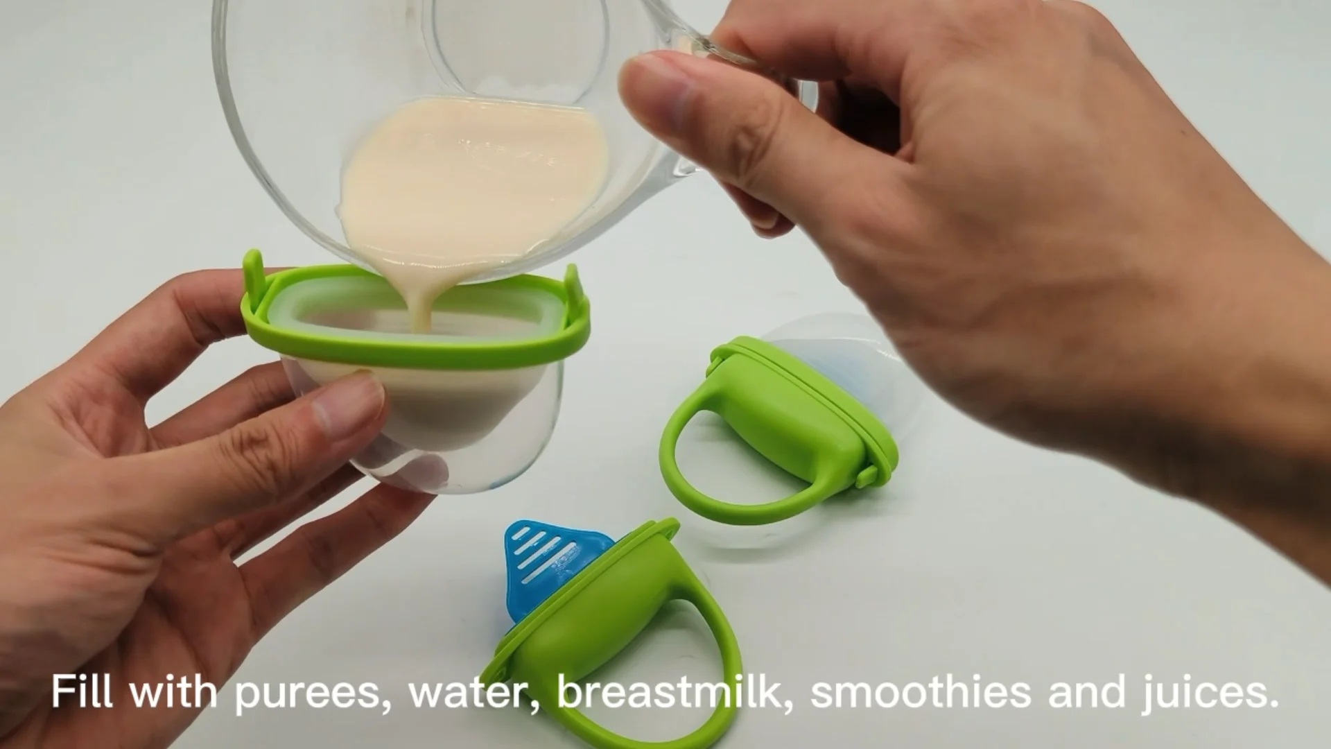 Infant Breastmilk Teething Relief Popsicle Maker Silicone Fresh Food Freezer Feeder Fillable