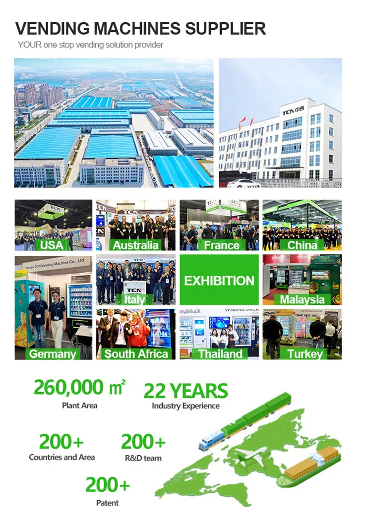 TCN Elevator Vending Machine for Business Fresh Food Cooling Vending Machine