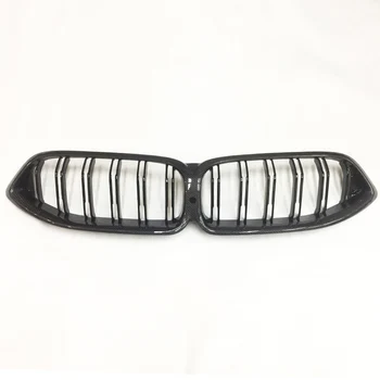 Carbon Double Slat Center Grille Front Bumper Kidney Grill for BMW 8 Series G14 G15 G16 F91 F92 F93 M8 2018-2022