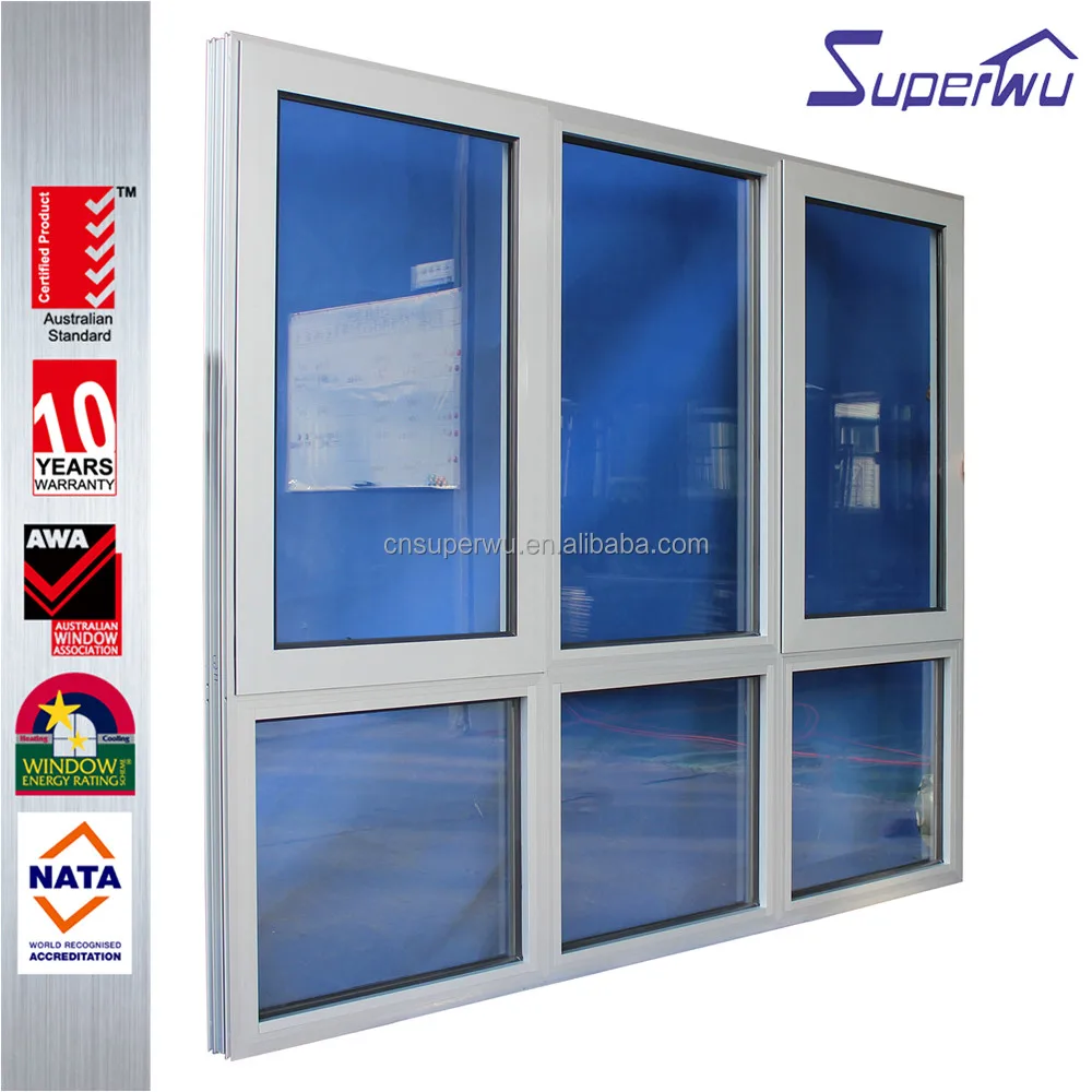 double glazed aluminum australian standard awning window for bathroom