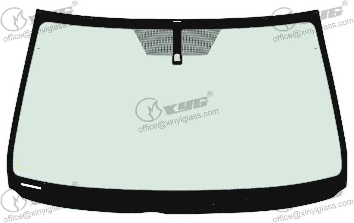 PQY Pair Left+Right Windshield Trim Molding Kit For Lexus IS250 IS350 2006-2013 – Matte Black ABS With Clips, Direct Fit