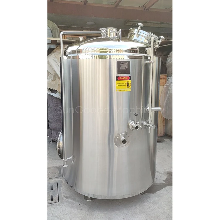 7BBL Nano Brewery Brew Kettle With Whirlpool Tank by Direct Fire with Jet burner
