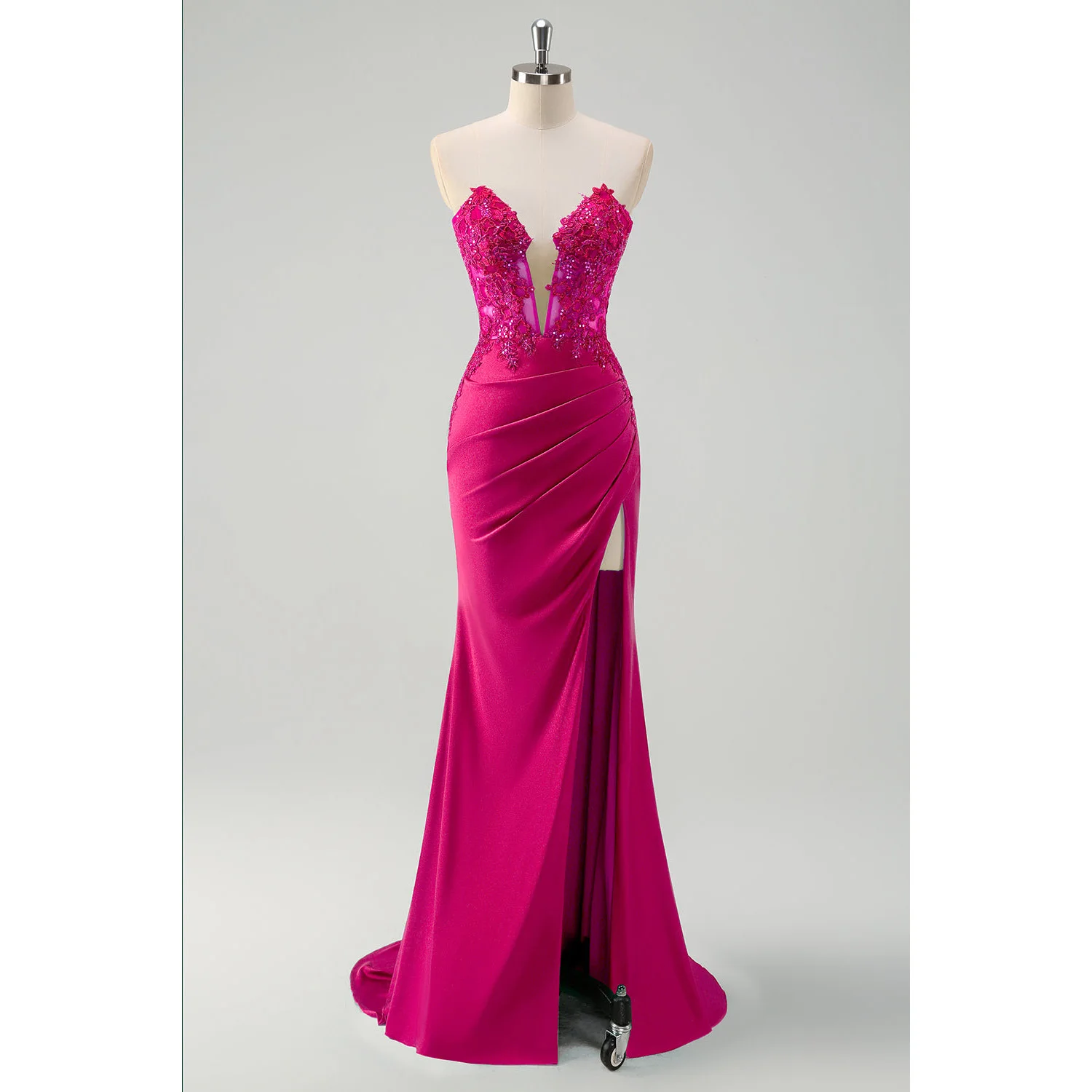 asos green dress with flowers Zapakasa Women Dark Green Homecoming Dress Strapless Bodycon Corset  Cocktail Party Dress main image 0
