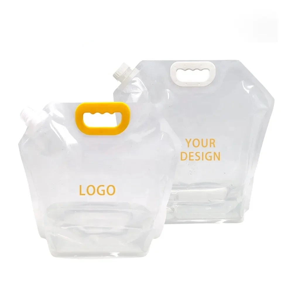 Hot Sale Clear Storage Plastic Doypack Foldable Portable 4l 5 Liter ...