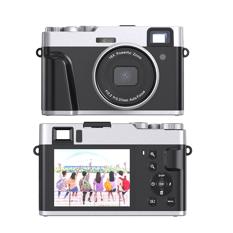 Портативная цифровая фотокамера HD анти-шок компактная камера безопасности 4k Черный Коричневый элемент флуоресцентный фокус USB