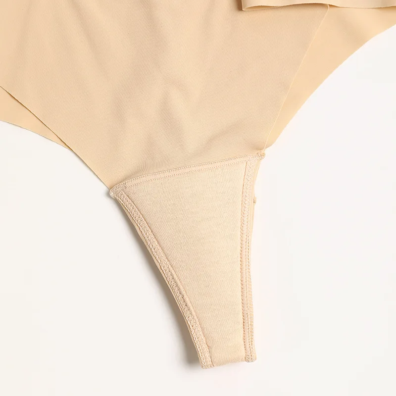 Label Custom Camel Toe Proof High Rise Women Underpants Camel Toe Prevention Thong Seamless Underwear Panties for Fitness