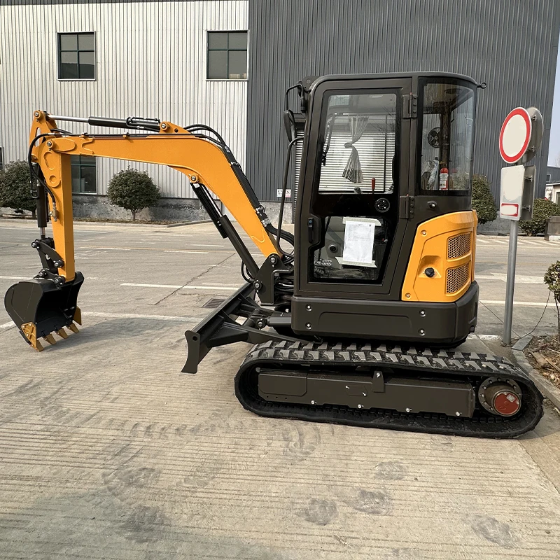 2024 Cheap and Popular Mini Excavator China 1 Ton  Made in China Small Digger Farms New Model