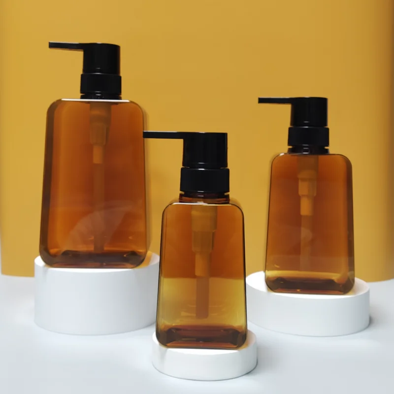 50ml 250ml 450ml 500ml 750ml Trapezoid Shaped Empty PETG Hand Sanitizer Shampoo Shower Gel Plastic Bottle