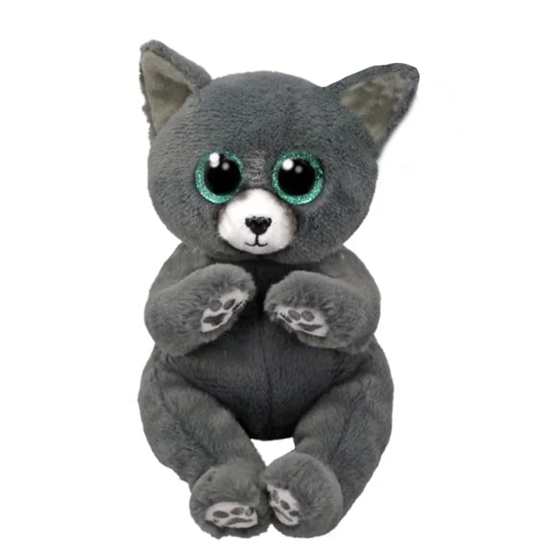 15cm Ty Beanie Bellie Binx the Kitty Gray Cat Stuffed Plush Toy Soft Cute  Animal Doll Children Christmas New Year Gifts