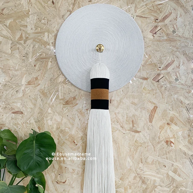 60*160cm Interior Macrame Wall Art with Long Tassel Home Decoration Apartment Living Room Commercial Space Decor EH2503084