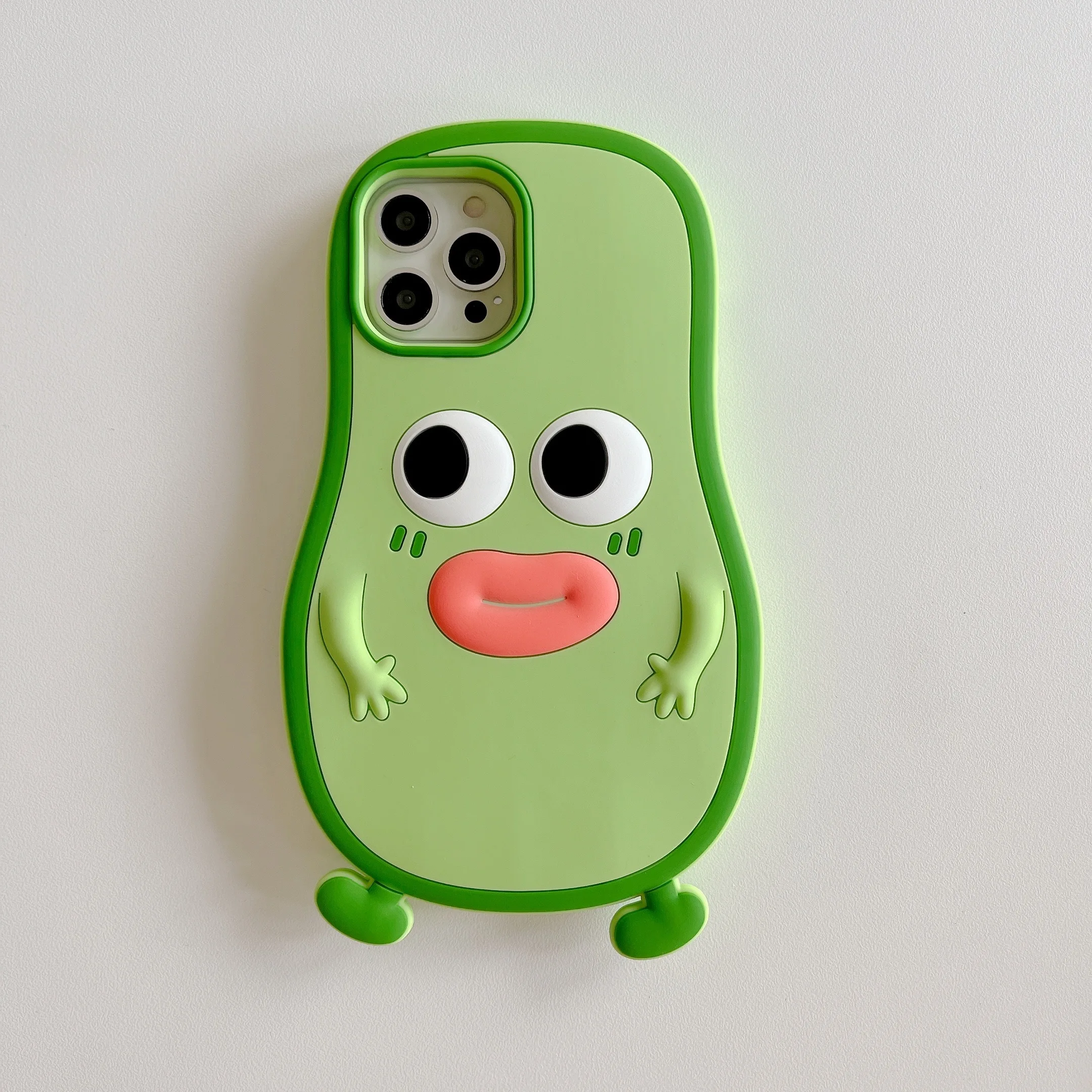 Cute Cartoon Fruit Avocado Silicon Phone Case for Iphone
