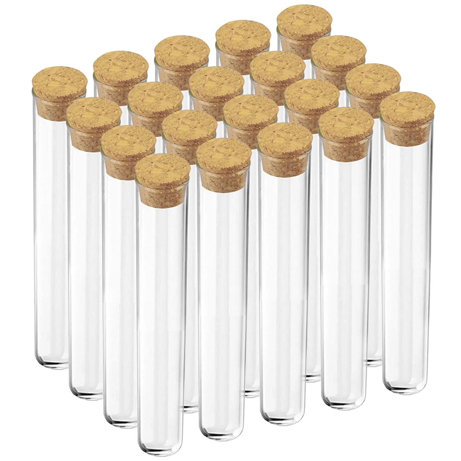 High Quality Glass Test Tube with Cork for Coffee Beans Storage