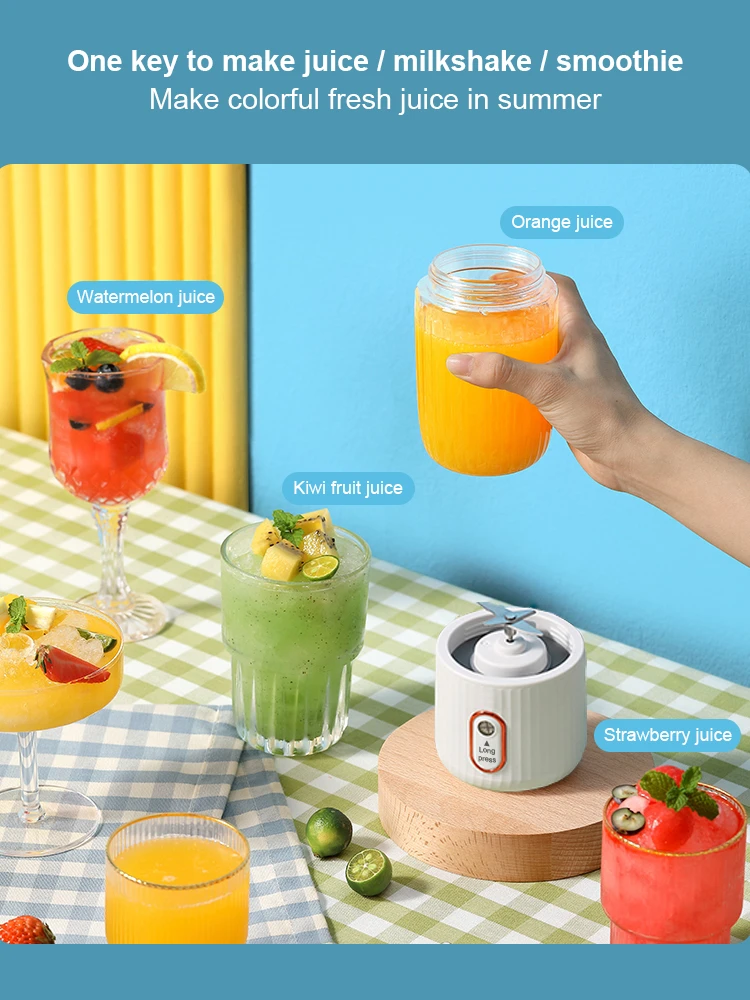 Portable Juice Blender Electric Mini Orange Juicer Mini Portable Blender Cup Electric Fresh Fruit Juicer Electric Blender